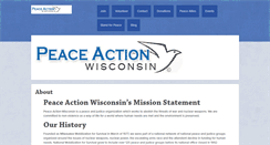 Desktop Screenshot of peaceactionwi.org