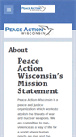 Mobile Screenshot of peaceactionwi.org